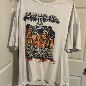 White Playboi Carti Tour Graphic T-Shirt